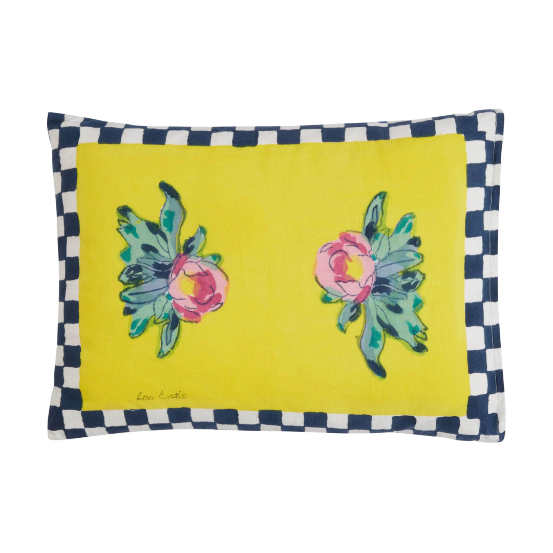 Cotton Cushion | Tiles Yellow