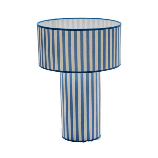 OCTAVEO - Blue and White Striped Table Lamp