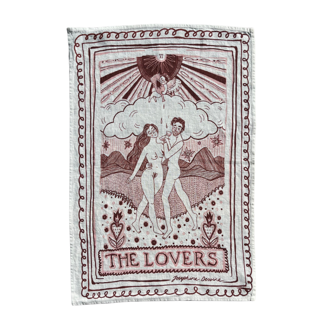 The Lovers Tea Towel