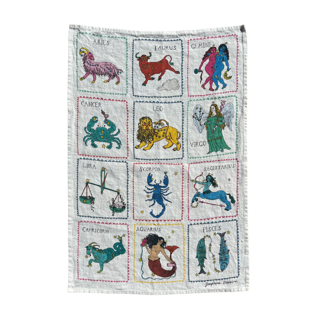 Star Sign Tea Towel
