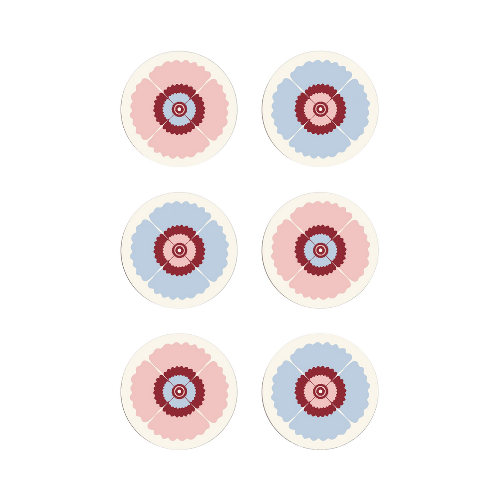 Poppy Set of 6 Coasters