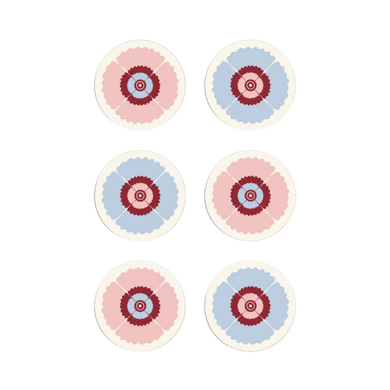 Poppy Set of 6 Coasters