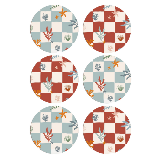 Nautical Checks Placemats (Set of 6)