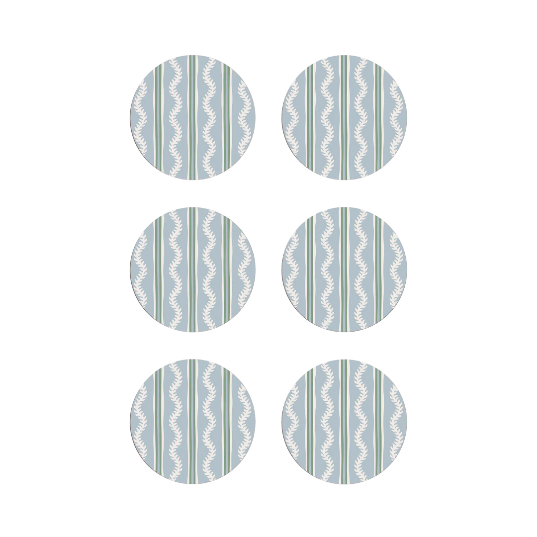 Blue Vines Coasters