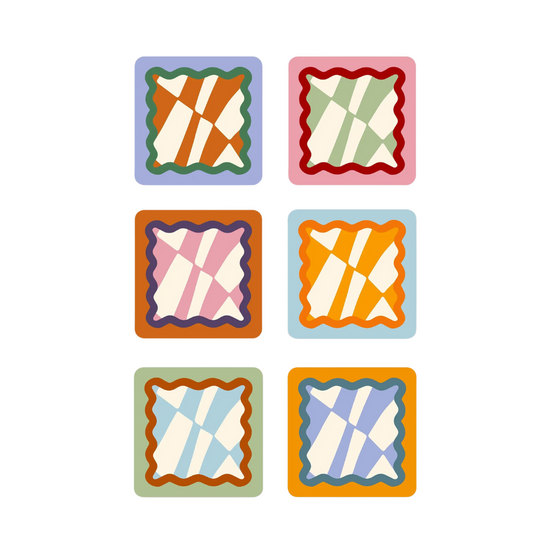 Chessboard Coasters (Set of 6)