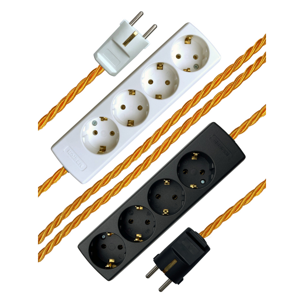 Turmeric - Lola's Leads EU Fabric Extension Cable