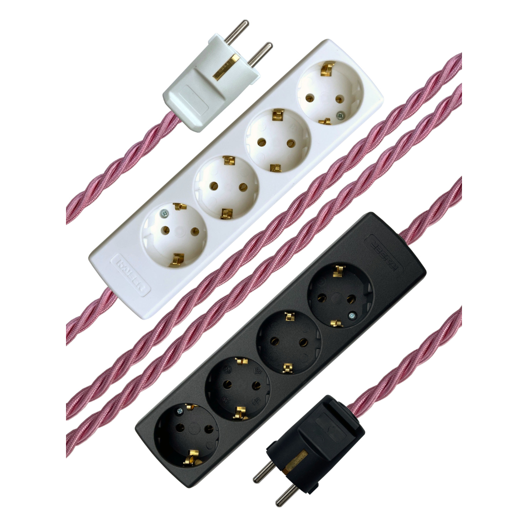 Shrimp - Lola's Leads EU Fabric Extension Cable