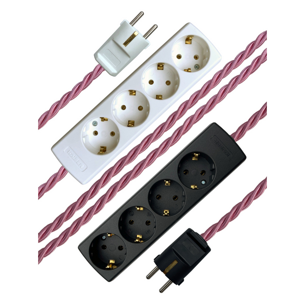 Shrimp - Lola's Leads EU Fabric Extension Cable