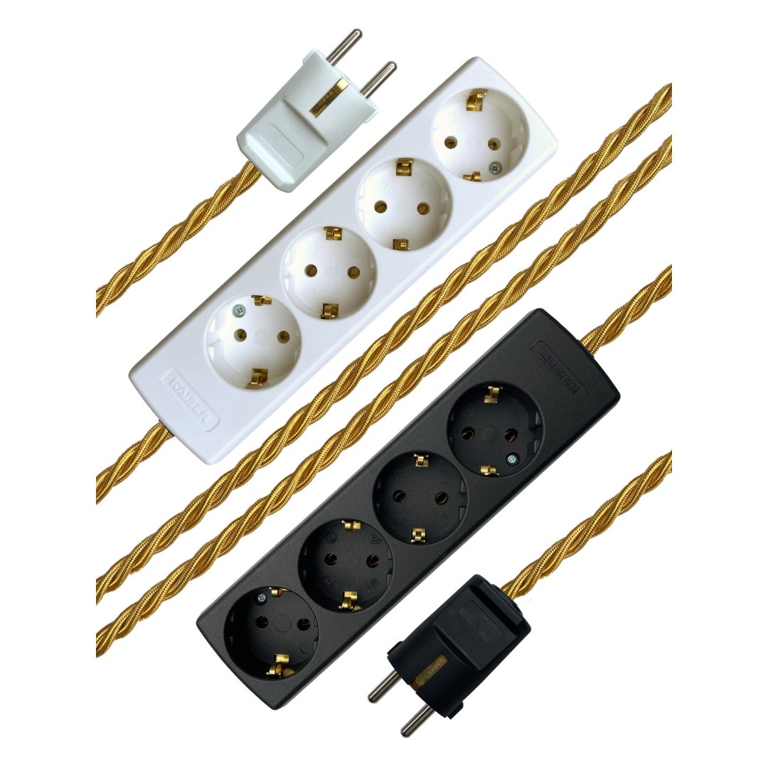 Honey - Lola's Leads EU Fabric Extension Cable