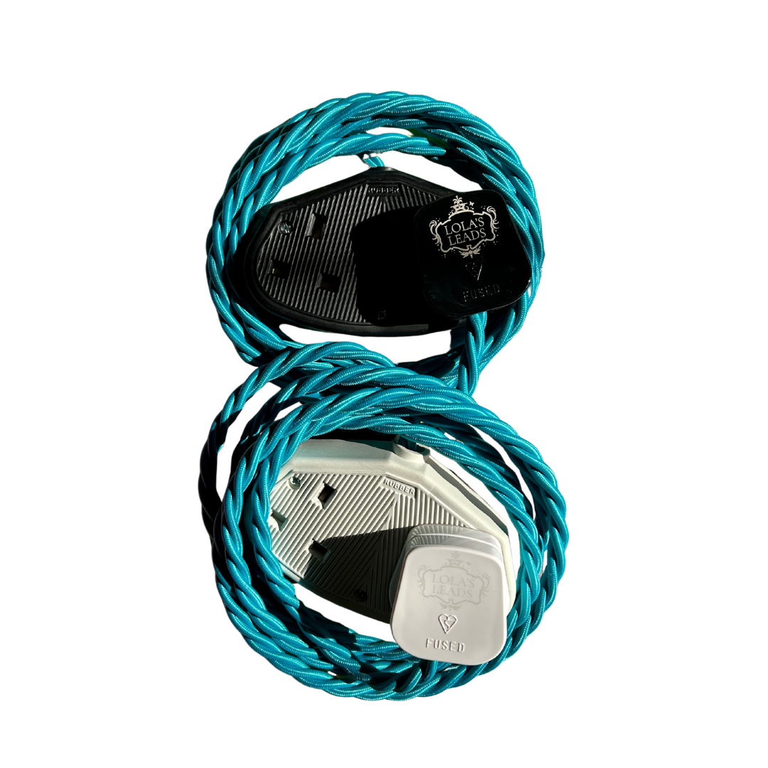 Lagoon - Lola's Leads Fabric Extension Cable