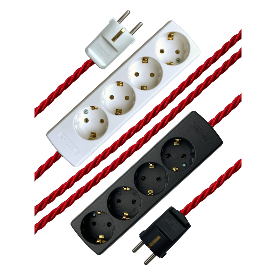 Cardinal - Lola's Leads EU Fabric Extension Cable