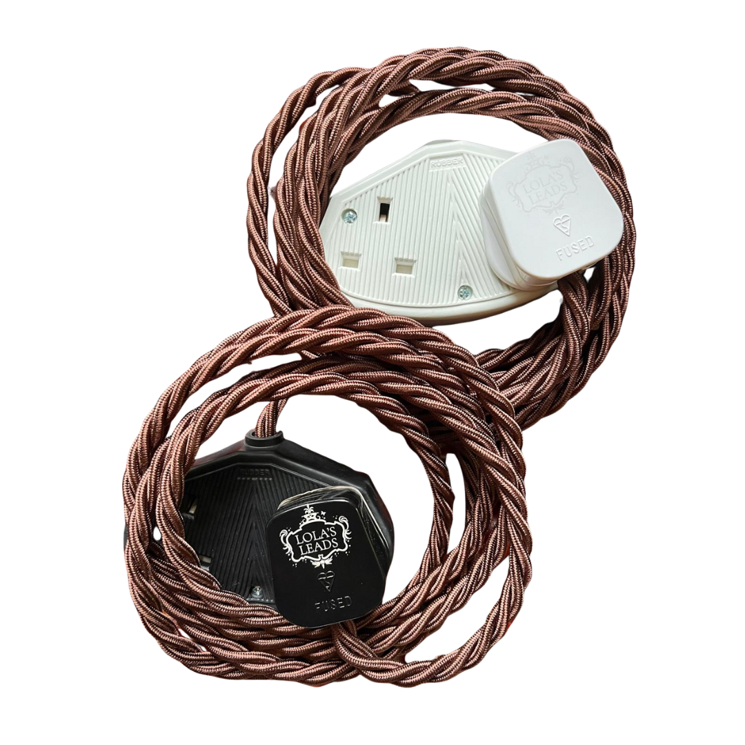 Conker - Lola's Leads Fabric Extension Cable