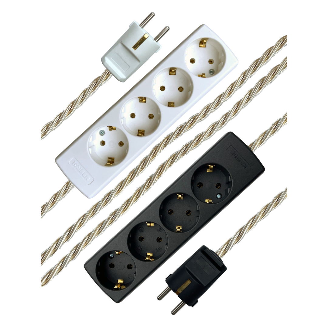 Clotted Cream - Lola's Leads EU Fabric Extension Cable