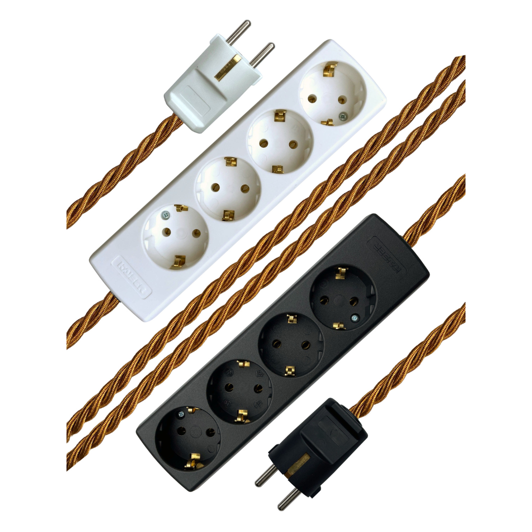 Dijon - Lola's Leads EU Fabric Extension Cable