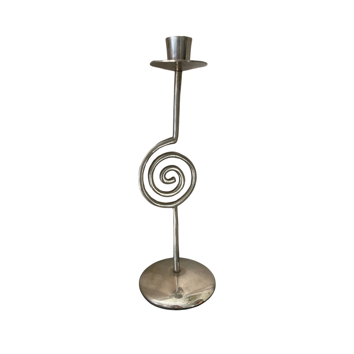 Vintage 1990s Chrome Candlestick