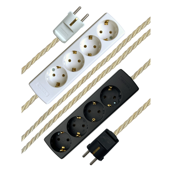 Porridge - Lola's Leads EU Fabric Extension Cable