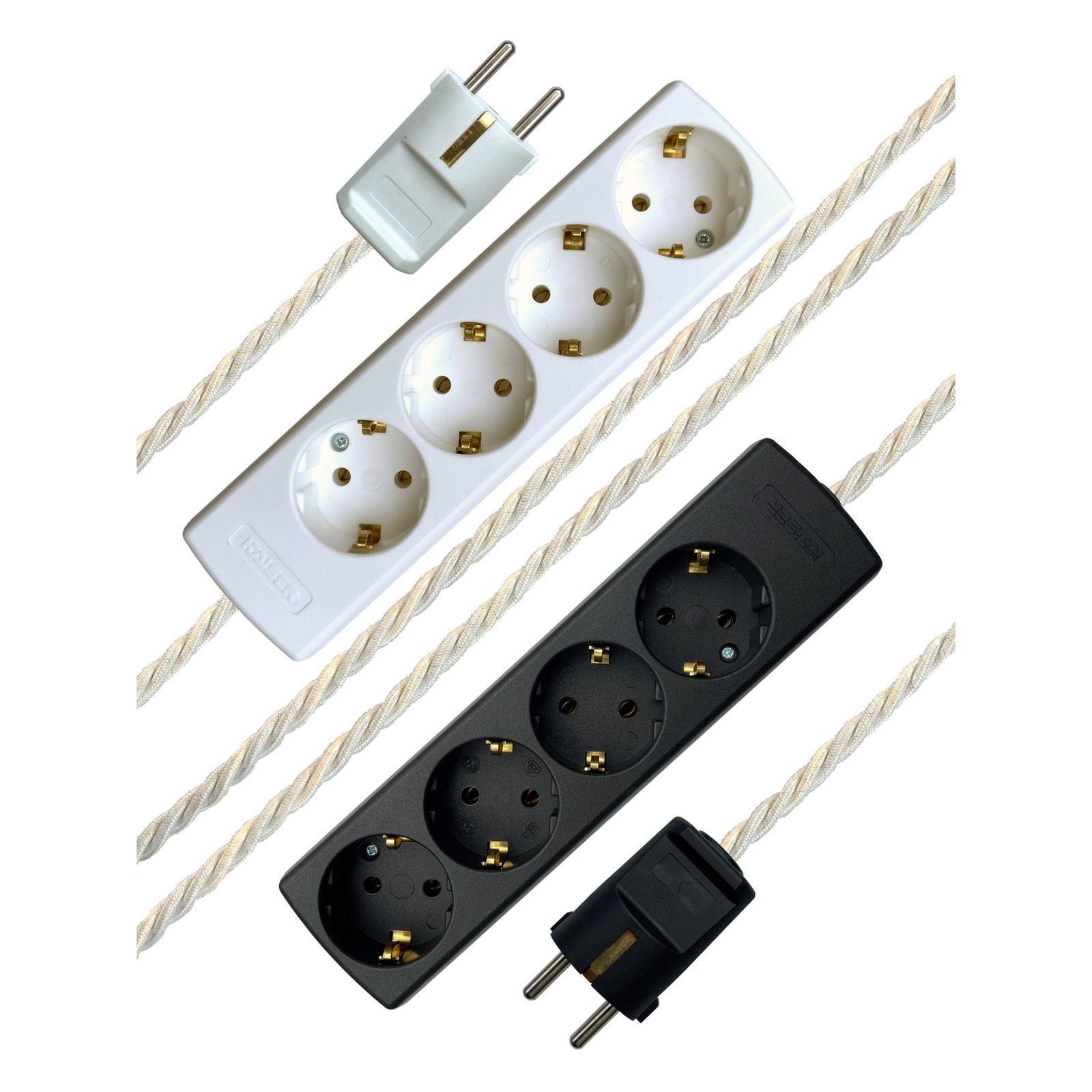 Milk - Lola's Leads EU Fabric Extension Cable