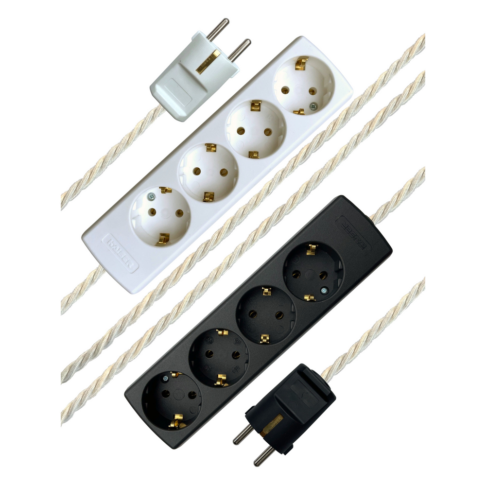 Milk - Lola's Leads EU Fabric Extension Cable