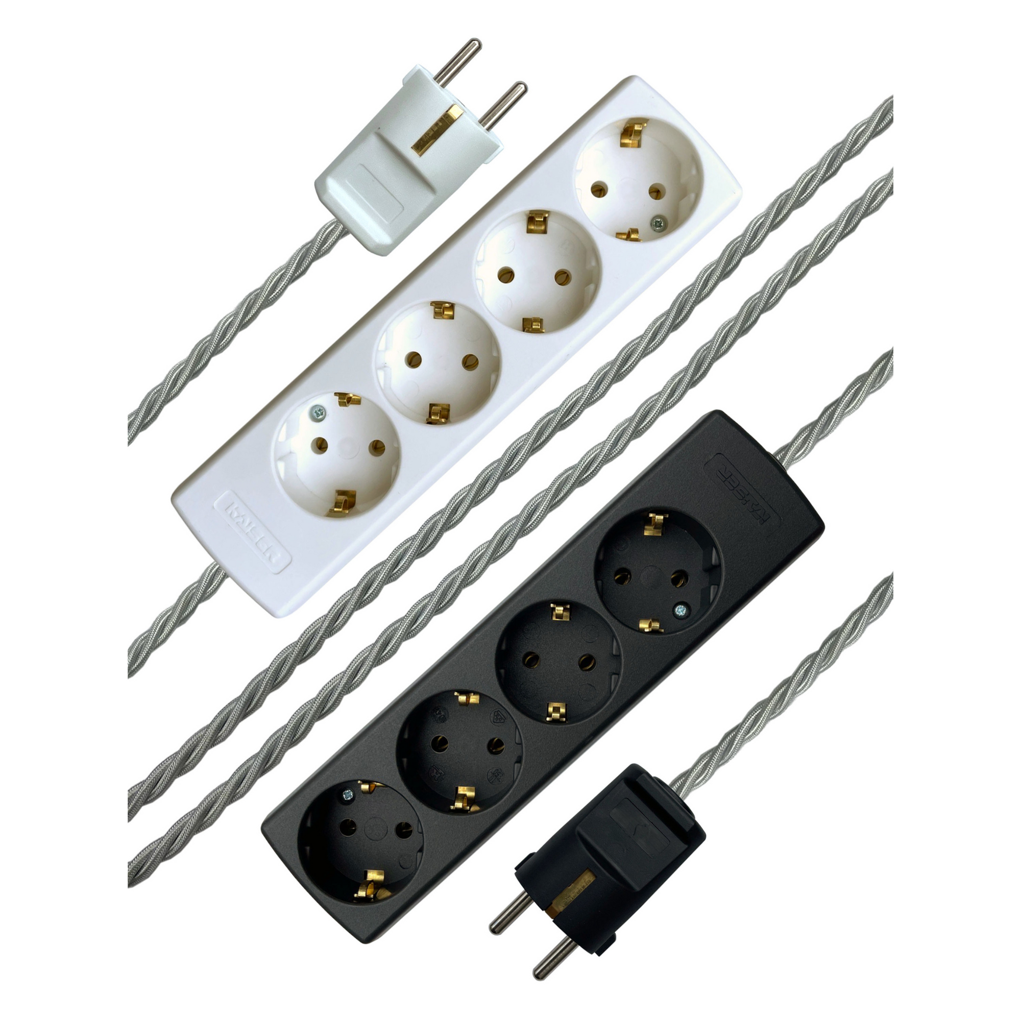 Platinum - Lola's Leads EU Fabric Extension Cable