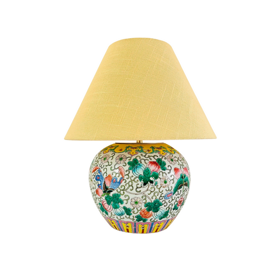 Antique Chinese Flower Lamp