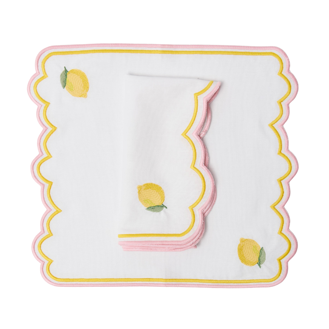 Sicilian Lemon Napkins  (Set of 4)