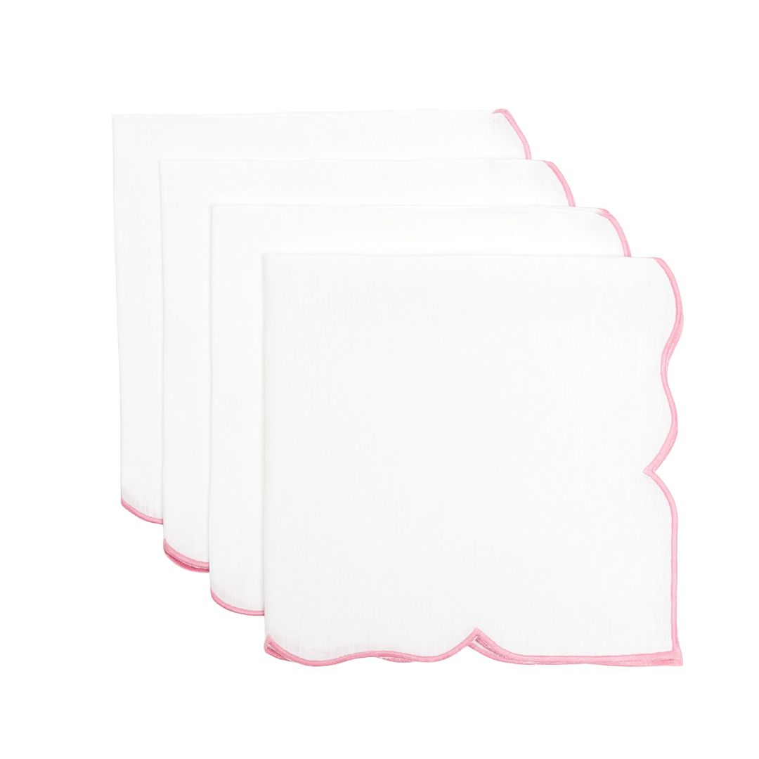 Pink Ava Linen Napkin (Set of 4)