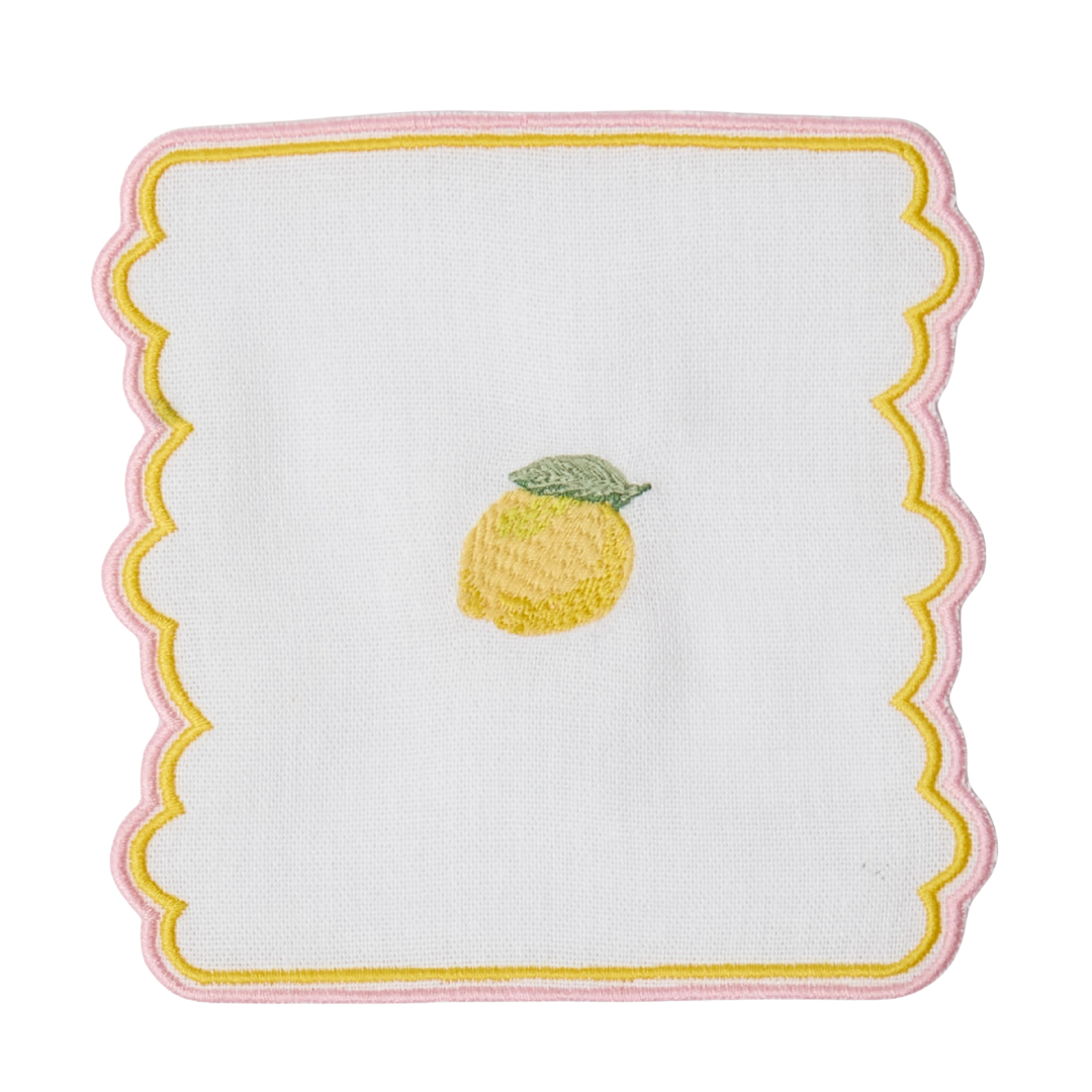 Sicilian Lemon Coasters  (Set of 4)