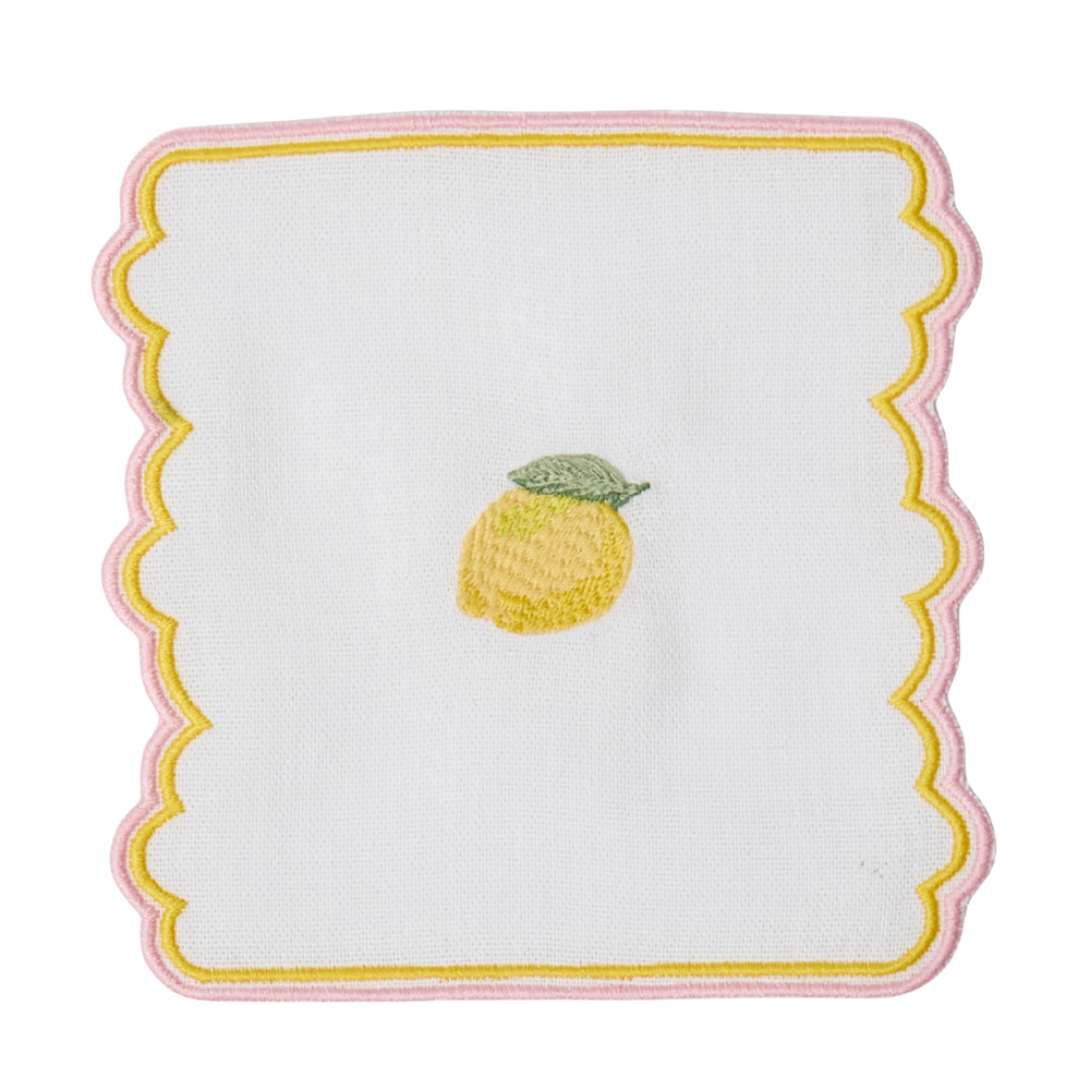 Sicilian Lemon Coasters  (Set of 4)