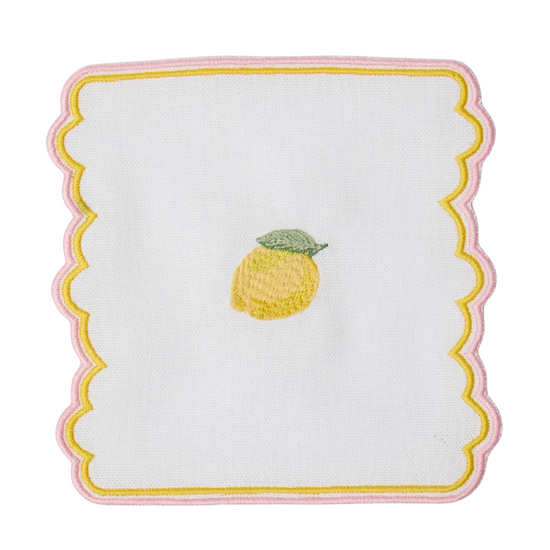 Sicilian Lemon Coasters  (Set of 4)