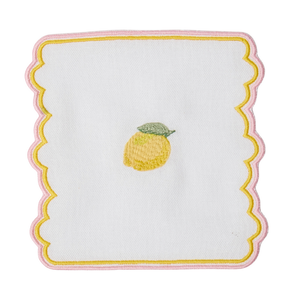 Sicilian Lemon Coasters  (Set of 4)