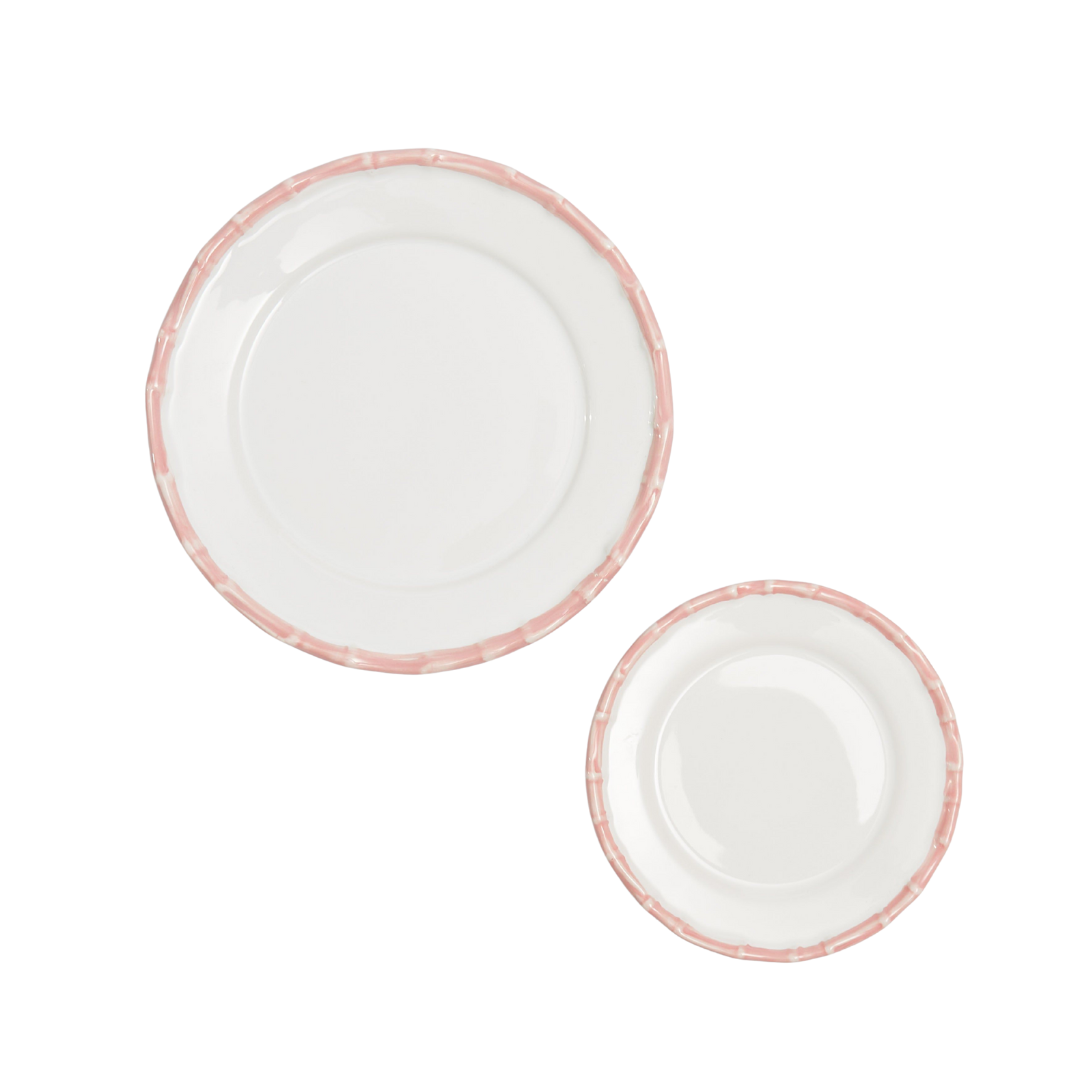 Small Pink Bamboo Side Plate (1 Piece)