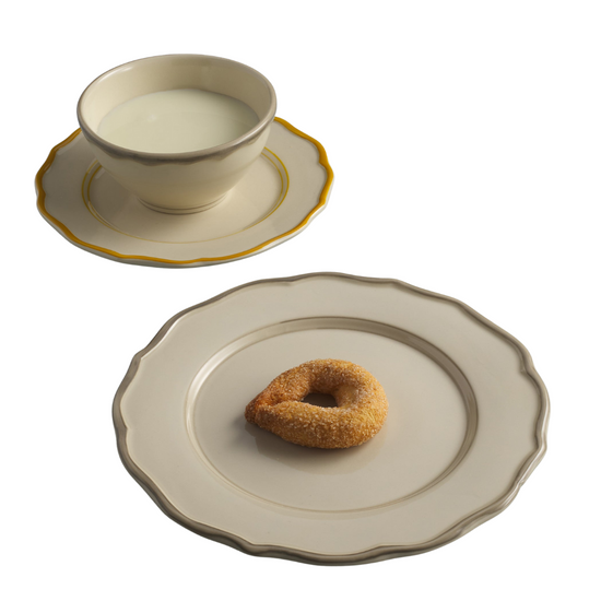 12 Piece Mixed Dinnerware Set with Cereal Bowl - SGS