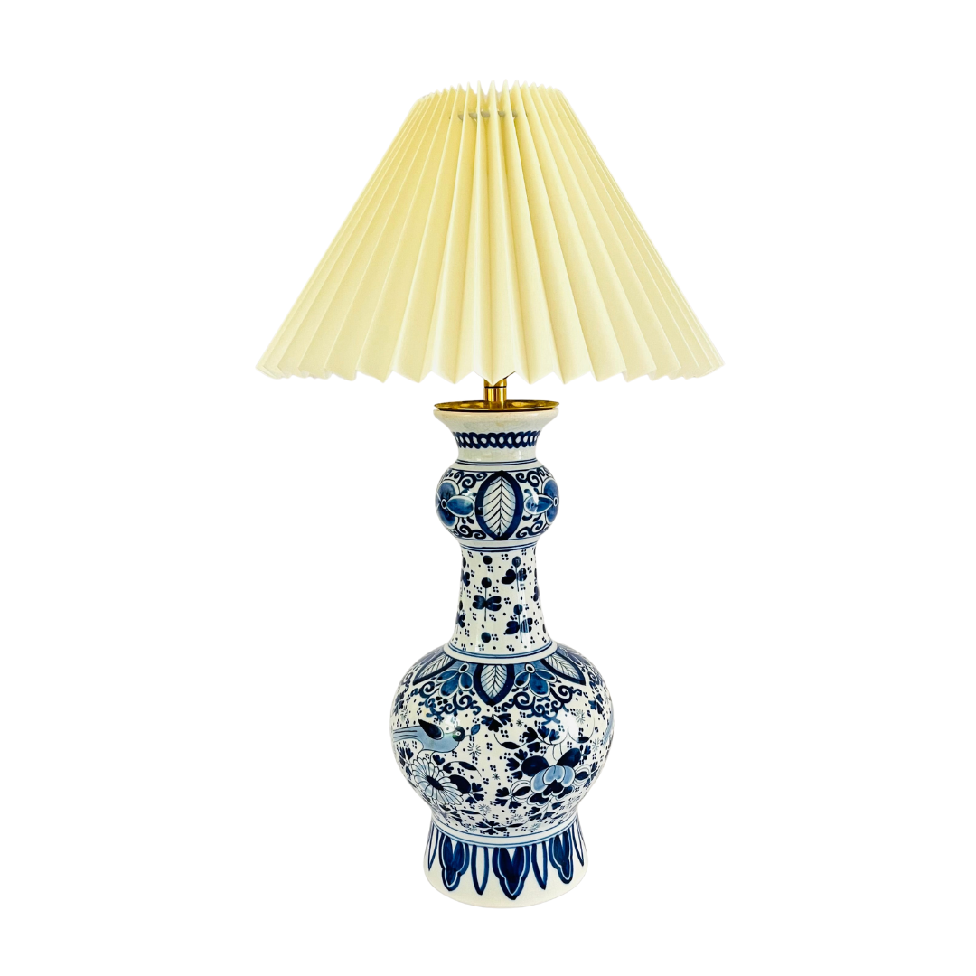 Antique Delft ‘Knobbelvaas’ Lamp