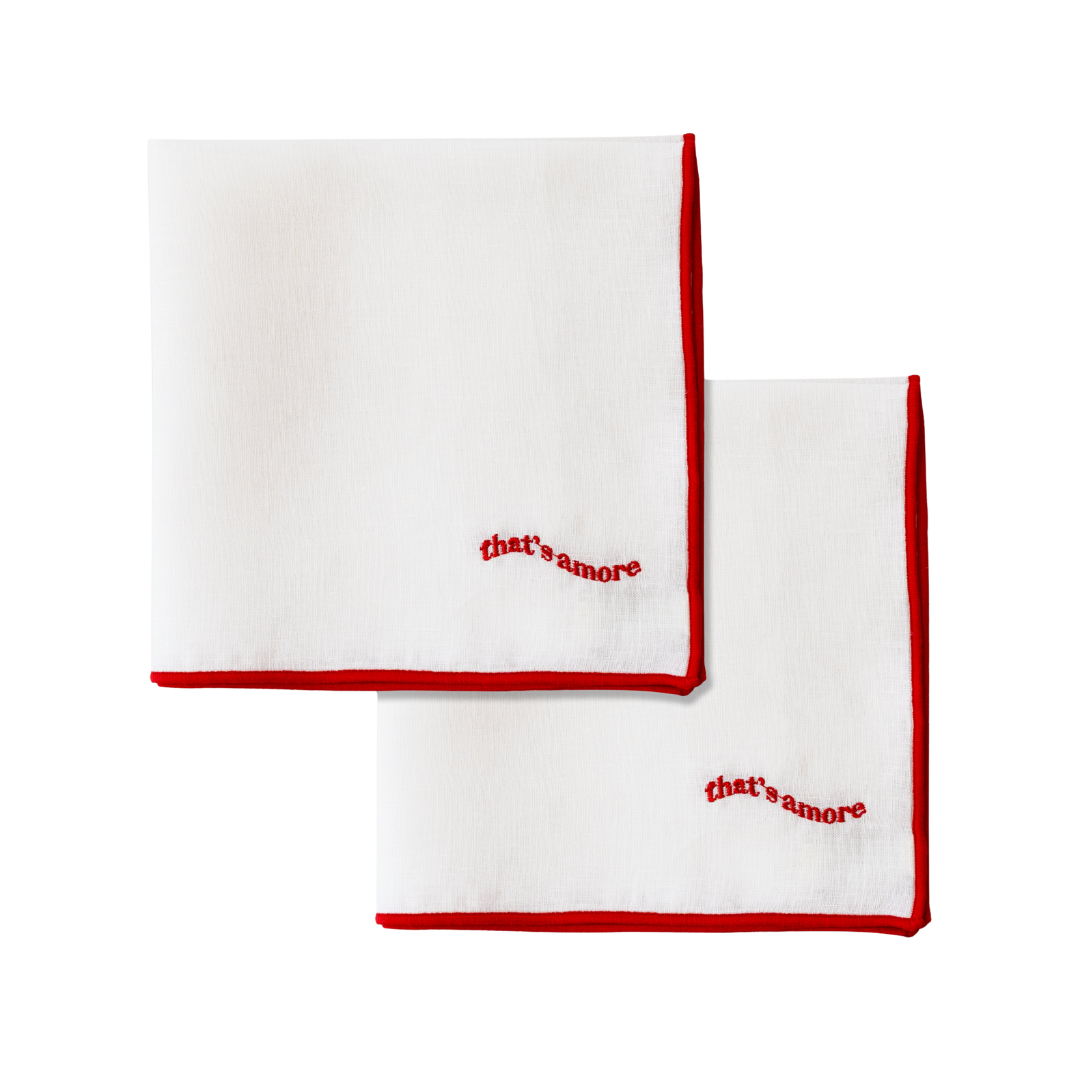 That's Amore Linen Napkins - Set of 2