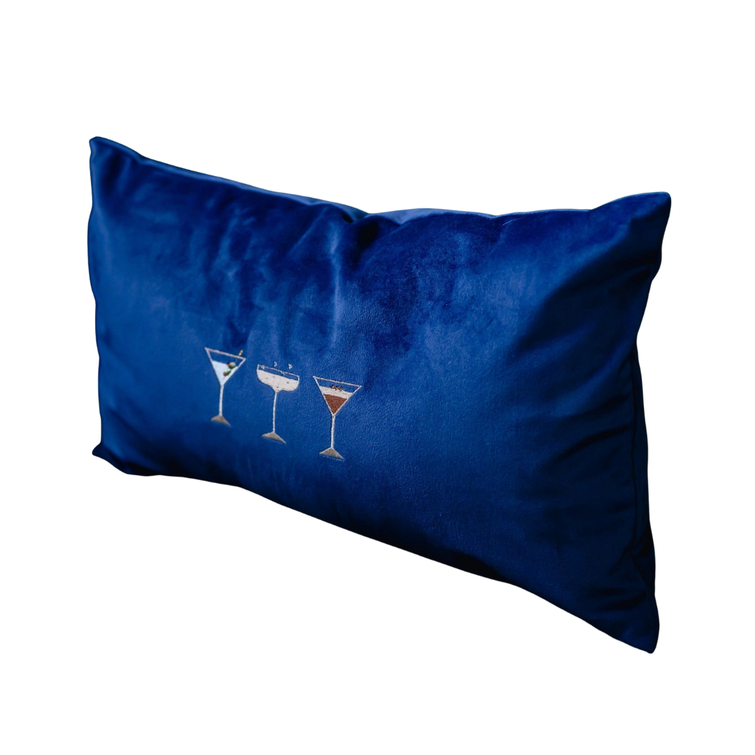 The Cocktail Cushion - Navy