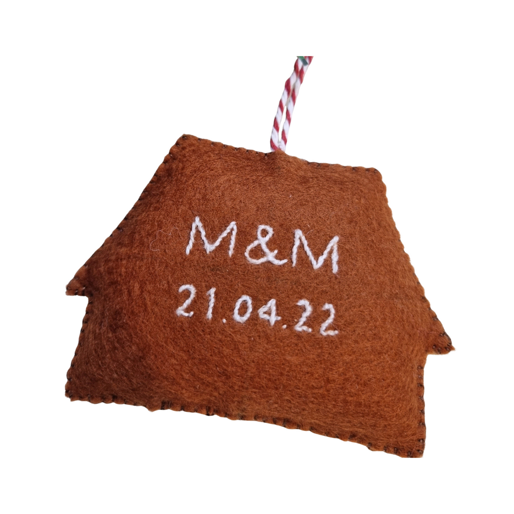 Personalised Gingerbread House Ornament