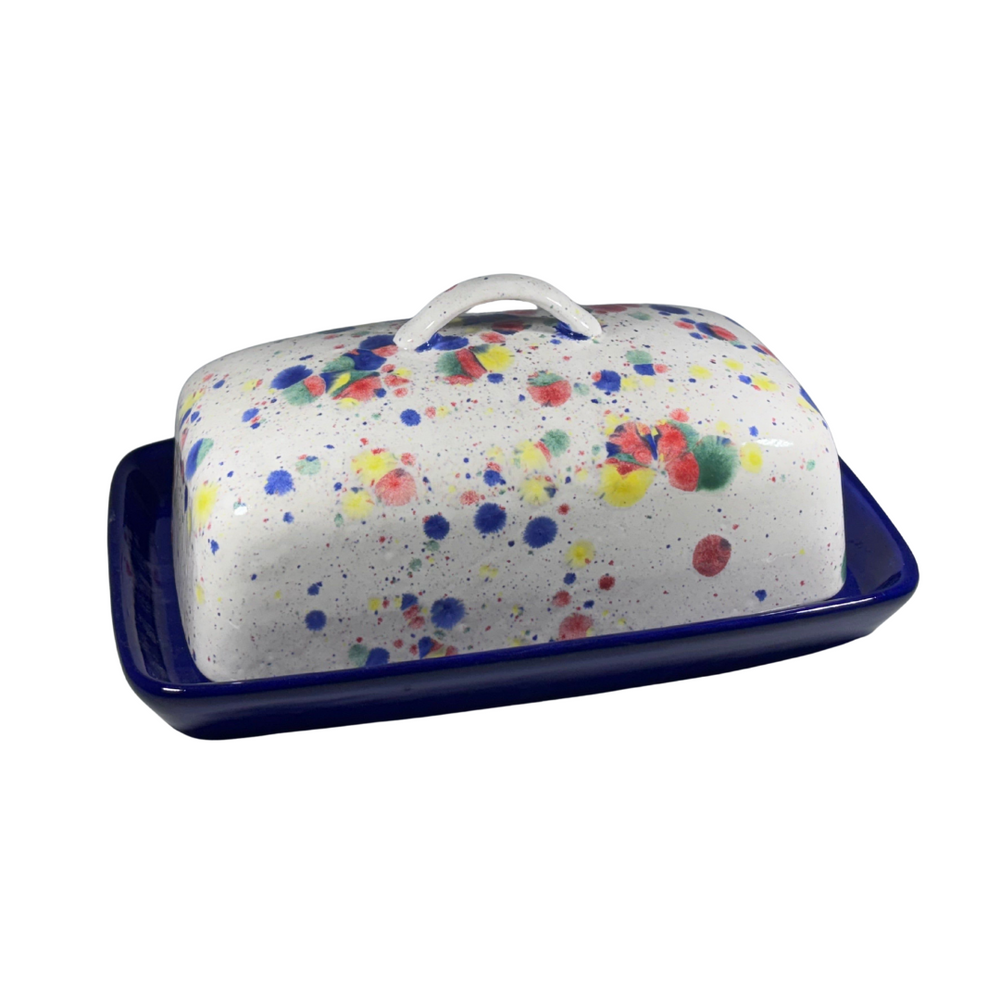 Celebration Butter Dish with Handle