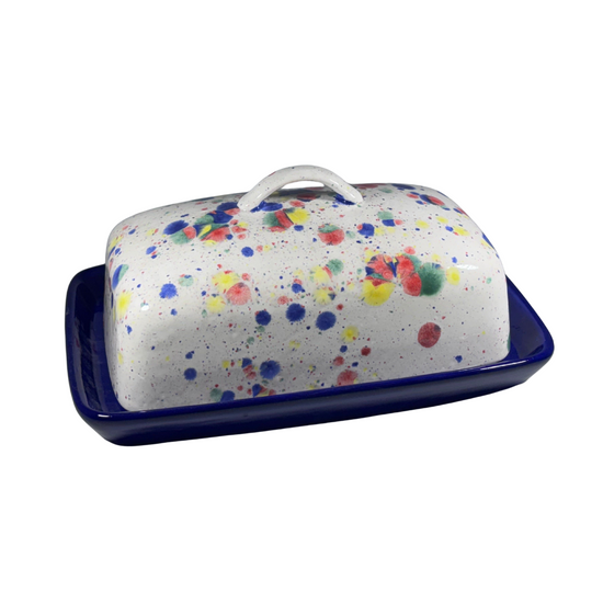 Celebration Butter Dish with Handle