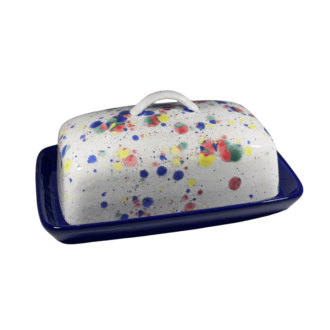 Celebration Butter Dish with Handle