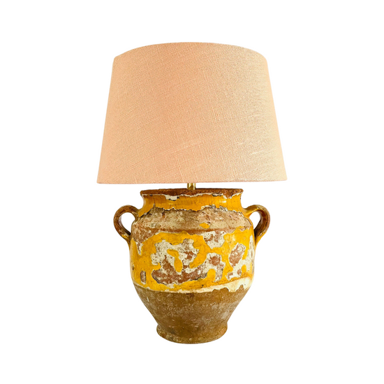 Antique French Confit Jar Lamp