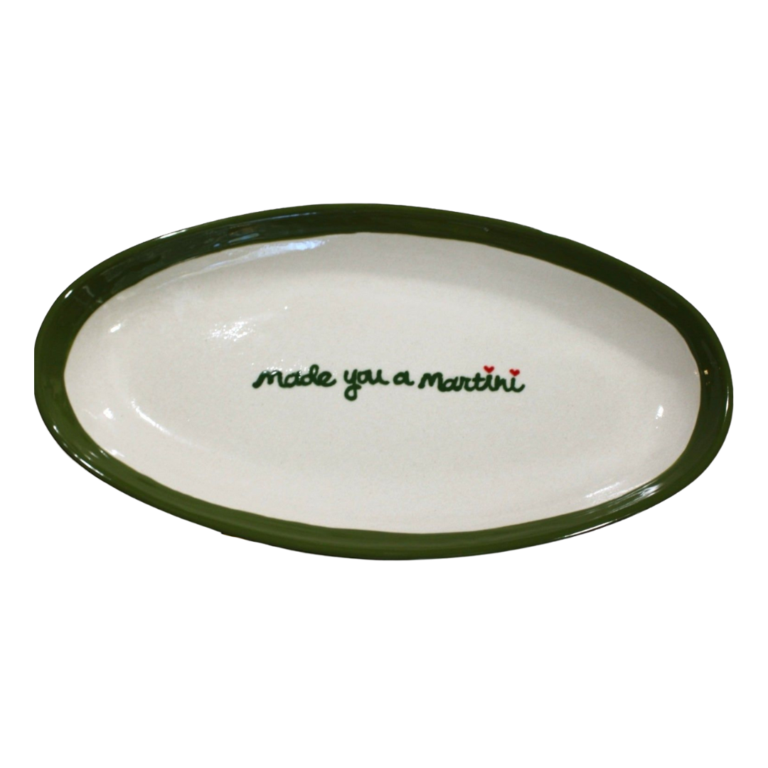 Hand-painted “made you a martini” Aperitif Tray