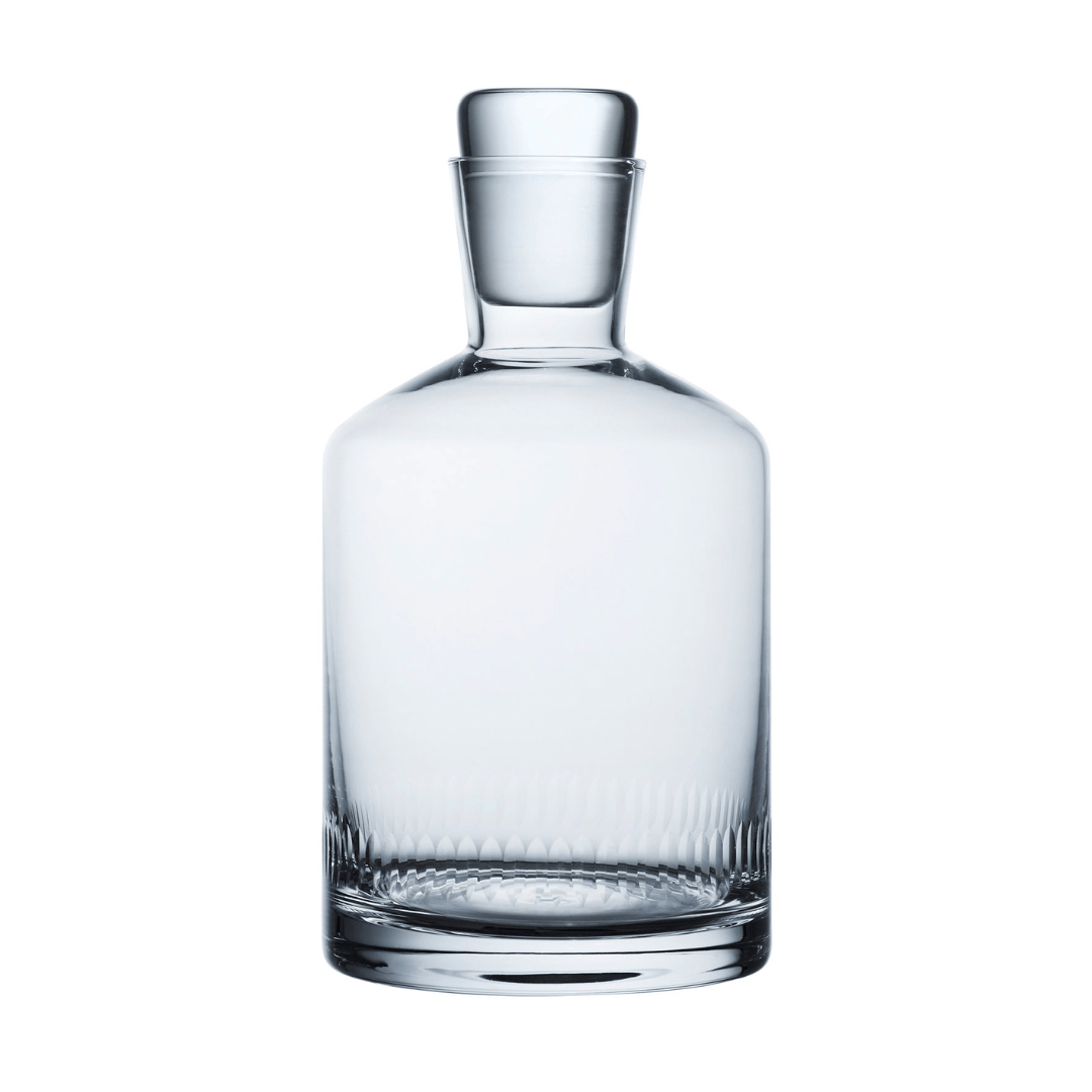 A Crystal Decanter with Spears Design