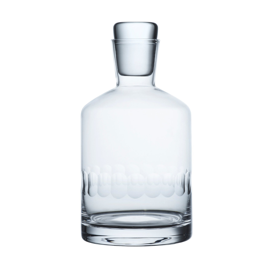 A Crystal Decanter with Lens Design