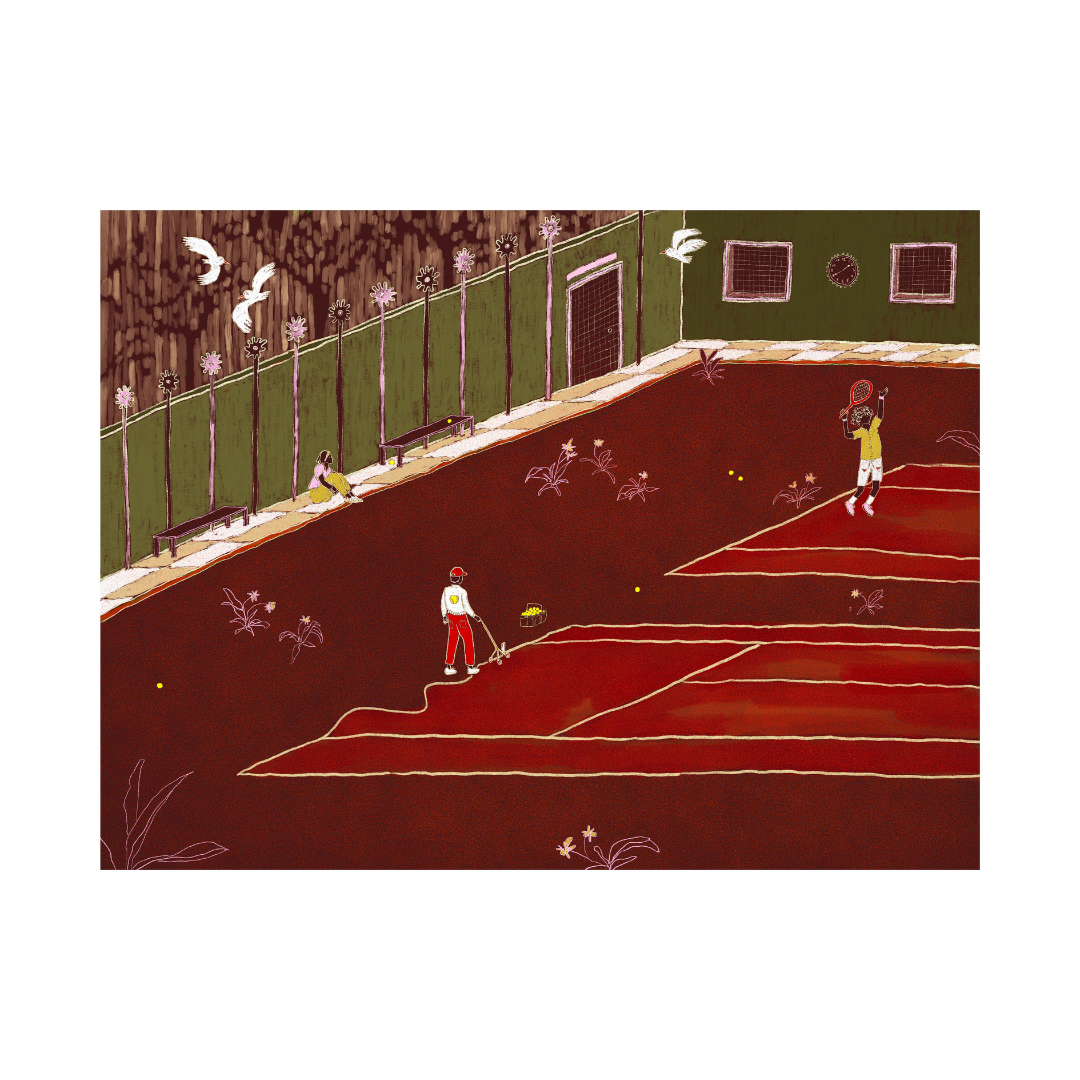 Tennis Court - Fine Art Print