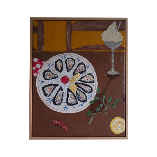 Juntos à roda da mesa II Painting