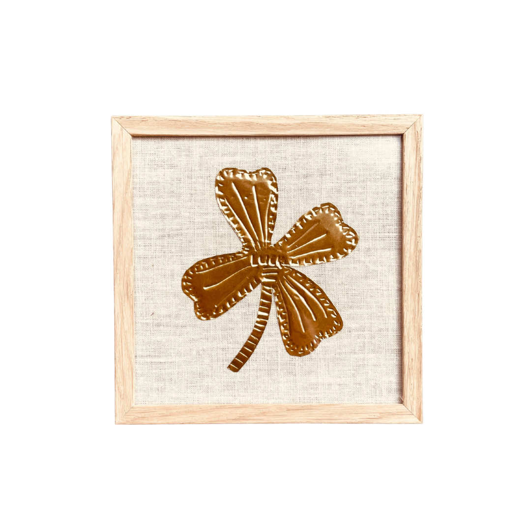 Gold Foil Art Piece - Clover