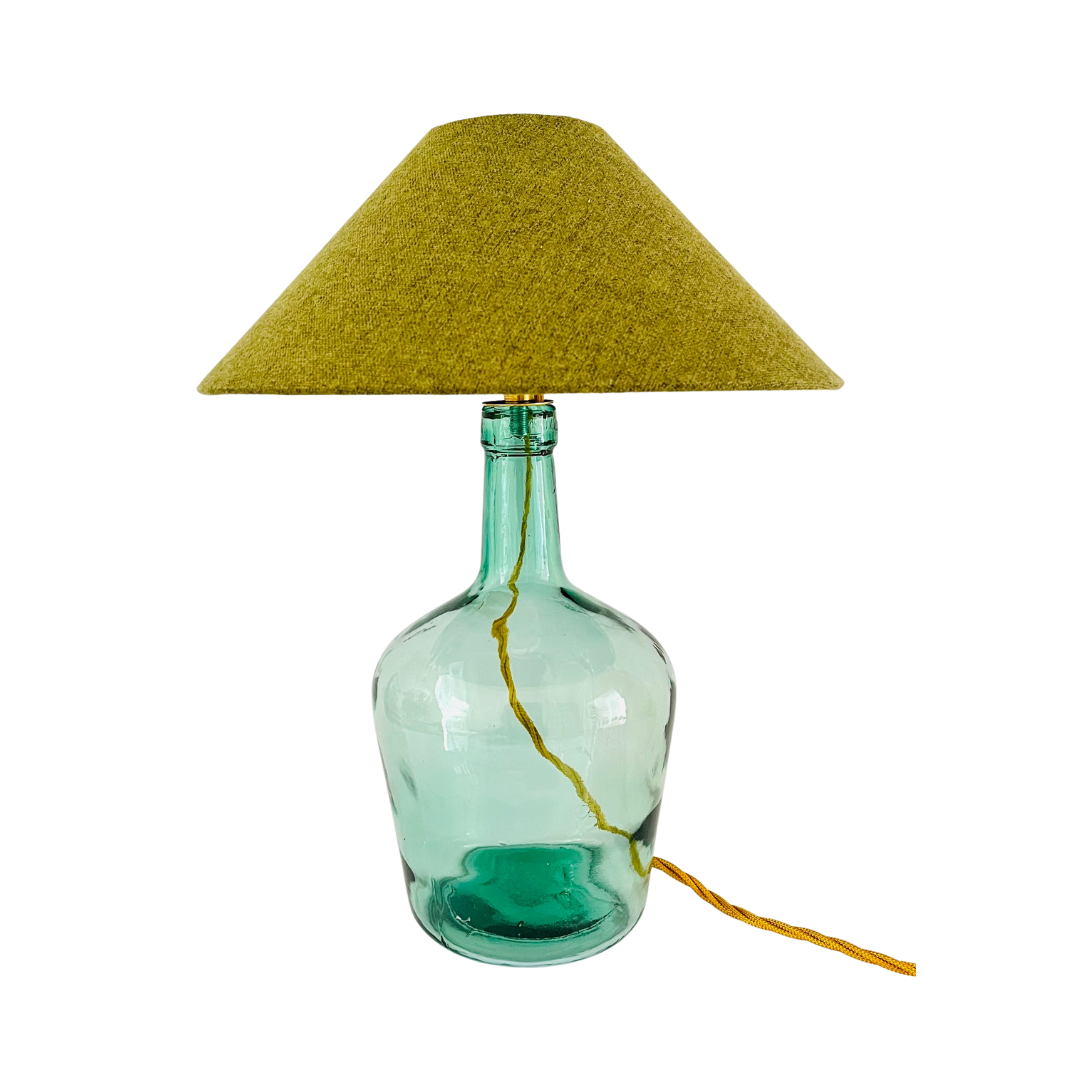 Antique French Mini Demijohn Lamp