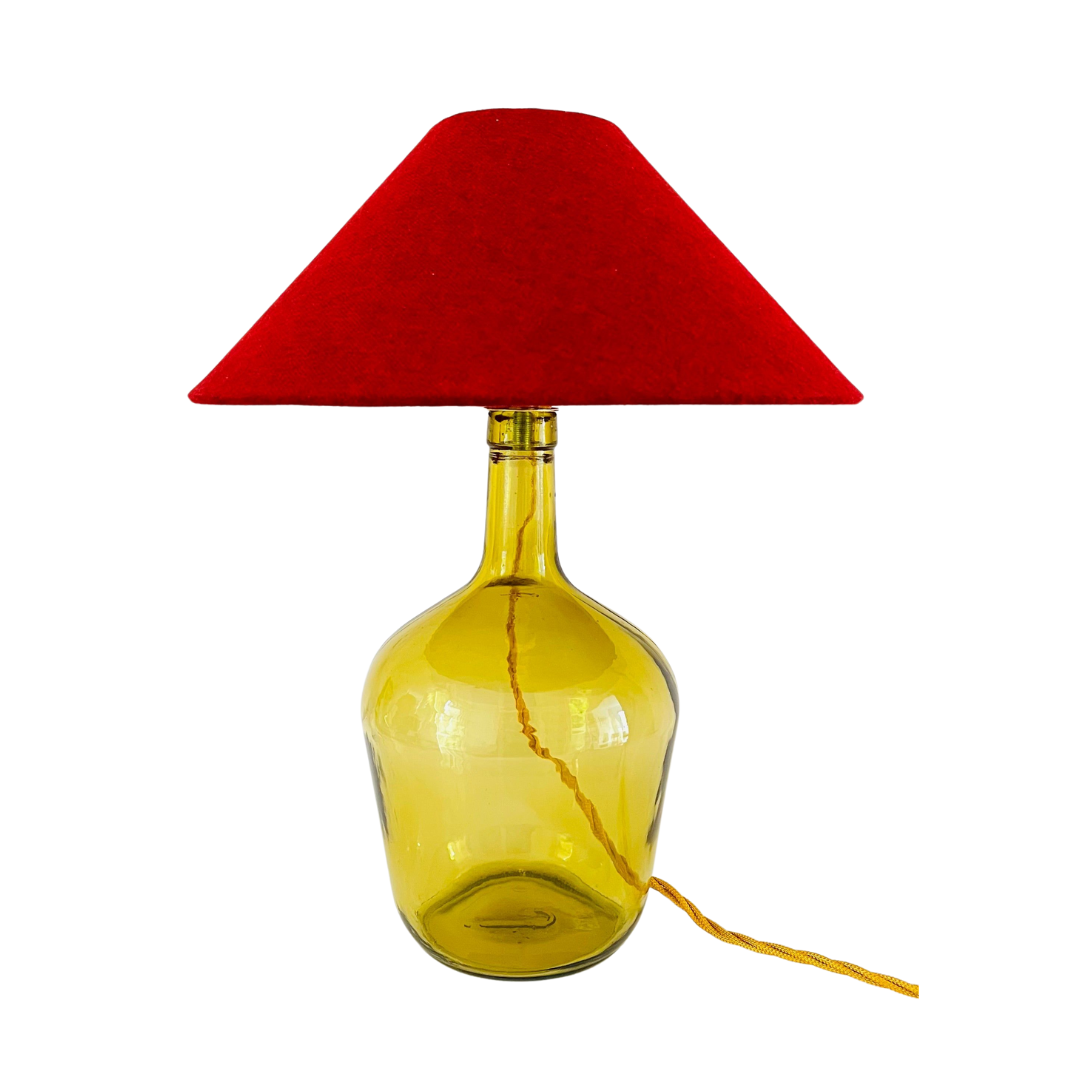 Antique French Mini Demijohn Lamp