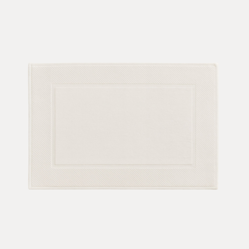 White Cotton Bath Mat