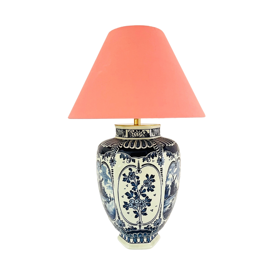 Antique Delft Lamp
